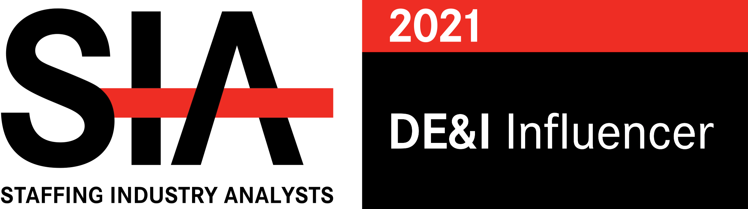 SIA Staffing Industry Analysts 2021 DE&I Influencer